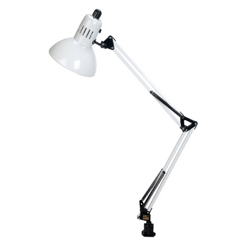 Lite Source Lighting Swing-Arm White Clamp Desk Lamp by Lite Source Lighting LS-105WHT