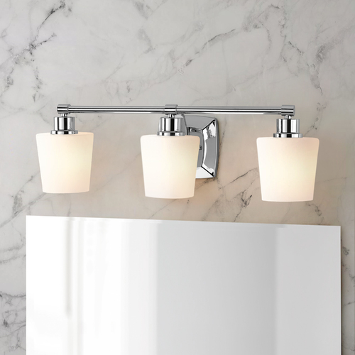 Glance 3-Light Chrome Bath Light by Progress Lighting