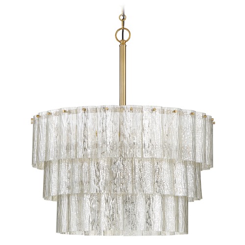 Museo 20.50-Inch Mercury Glass Pendant in Satin Brass by Craftmade Lighting