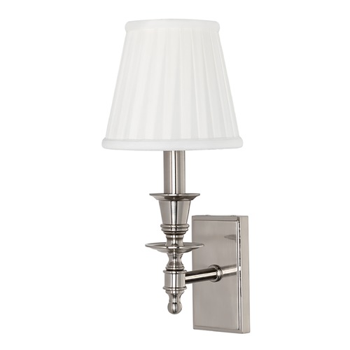 Ludlow Satin Nickel Sconce by Hudson Valley Lighting
