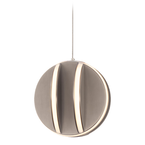 Modern Forms by WAC Lighting Carillion Brushed Nickel LED Mini Pendant by Modern Forms PD-36206-BN
