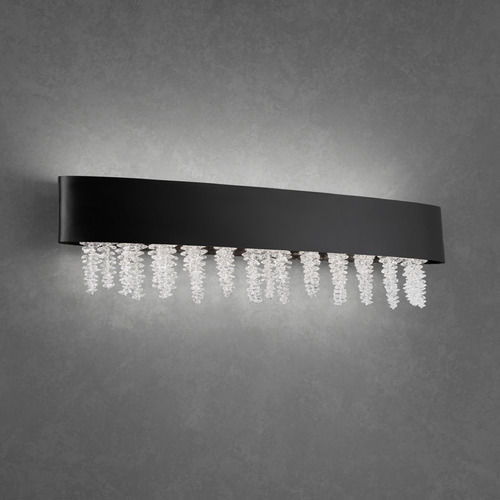Soleil Black LED Bathroom Light by Schonbek Lighting