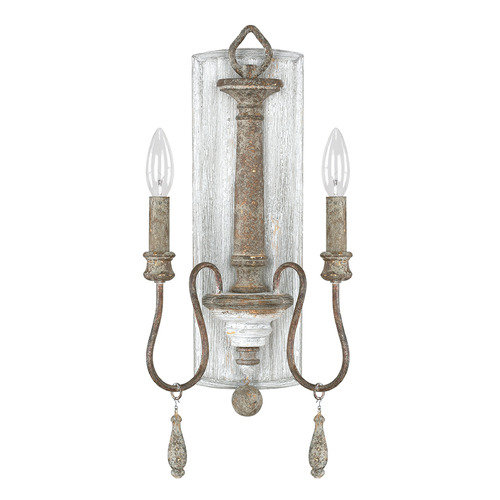 Zoe 2-Light Wall Sconce in French Antique by Capital Lighting