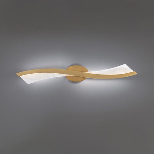 Modern Forms by WAC Lighting Modern Forms Ascot Aged Brass LED Vertical Bathroom Light WS-46434-AB