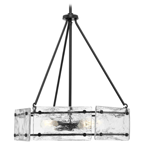 Progress Lighting Cowan 3-Light Matte Black Chandelier