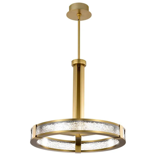 Darrow LED 3000K Pendant in Vintage Brass by Nuvo Lighting