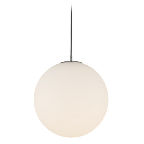 Kuzco Lighting Kuzco Lighting Marco Black LED Pendant Light with Globe Shade PD43616-BK/OP-5CCT-UNV