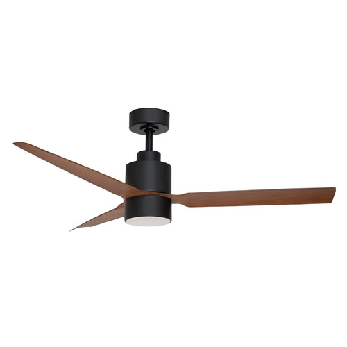 Maxim Lighting Falcon Black and Walnut LED Ceiling Fan with Light