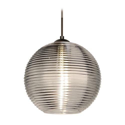 Besa Lighting Besa Lighting Kristall Bronze Pendant Light with Globe Shade 1JT-461602-BR