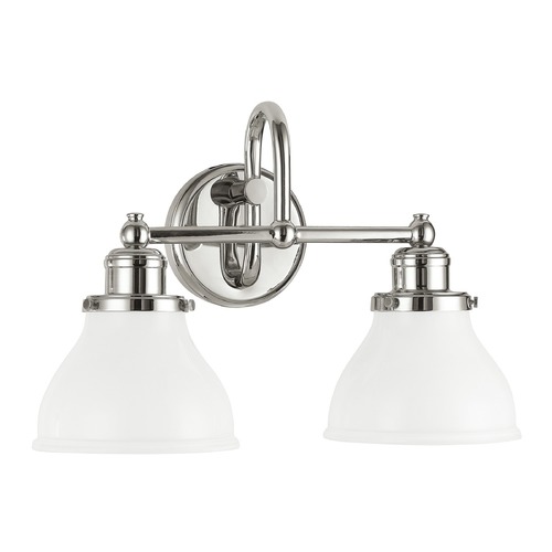 Baxter 16.25-Inch Vanity Light in Polished Nickel by Capital Lighting