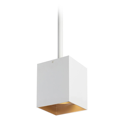 Visual Comfort Modern Collection Exo 6 LED 12-Inch 30-Deg 2700K Pendant in White & Gold by Visual Comfort Modern 700TDEXOP61230WG-LED927