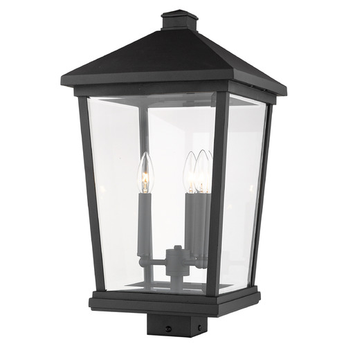 Z-Lite Beacon Black Post Light by Z-Lite 568PHXLS-BK