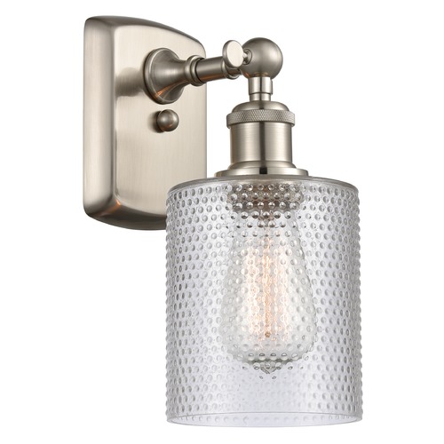 Innovations Lighting Innovations Lighting Cobbleskill Brushed Satin Nickel Sconce 516-1W-SN-G112