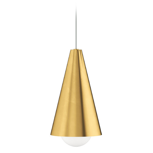 Mini Joni LED Pendant in Brass by Visual Comfort Modern
