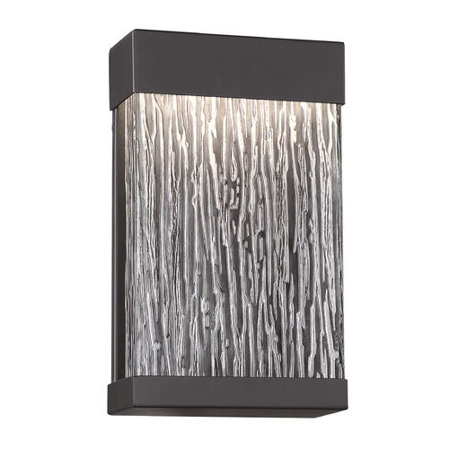 Eurofase Lighting Tiffany 12-Inch Outdoor LED Sconce in Black by Eurofase Lighting 35891-017