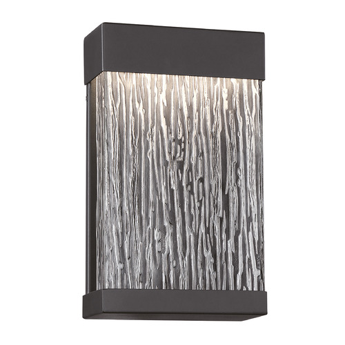 Tiffany 12-Inch Outdoor LED Sconce in Black by Eurofase Lighting