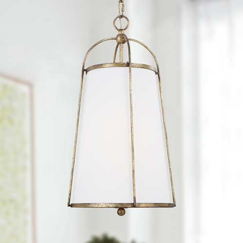 Chapman & Meyers 24.25-Inch Tall Stonington Antique Gild Pendant by Visual Comfort Studio
