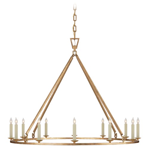 Visual Comfort Signature Collection Chapman & Myers Darlana Chandelier in Gilded Iron by Visual Comfort Signature CHC5174GI