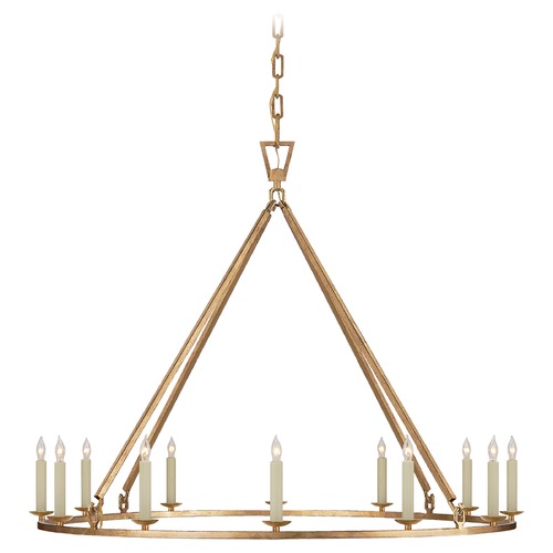 Chapman & Myers Darlana Chandelier in Gilded Iron by Visual Comfort Signature