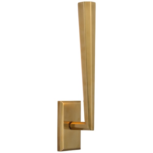Visual Comfort Signature Collection Thomas OBrien Galahad Sconce in Antique Brass by Visual Comfort Signature TOB2712HAB