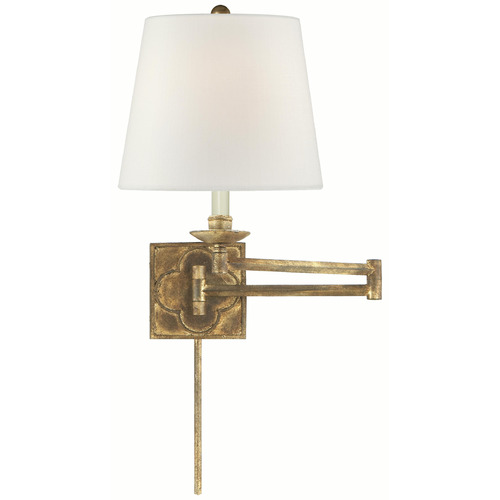 Visual Comfort Signature Collection Visual Comfort Signature Collection Suzanne Kasler Griffith Gilded Iron Swing Arm Lamp SK2109GI-L
