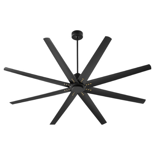 Oxygen Fleet Black Ceiling Fan Without Light