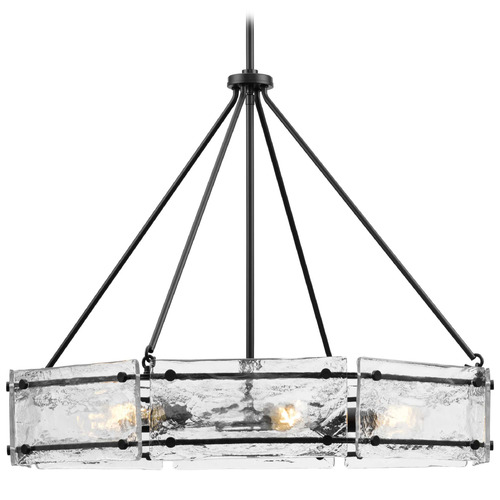 Progress Lighting Cowan 5-Light Matte Black Chandelier