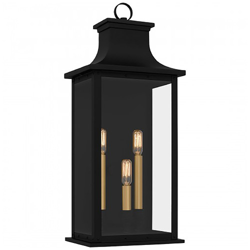 Quoizel Lighting Abernathy Matte Black Outdoor Wall Light