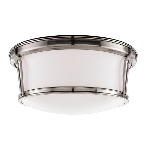 Hudson Valley Lighting Newport Flush Mount in Satin Nickel by Hudson Valley Lighting 6515-SN