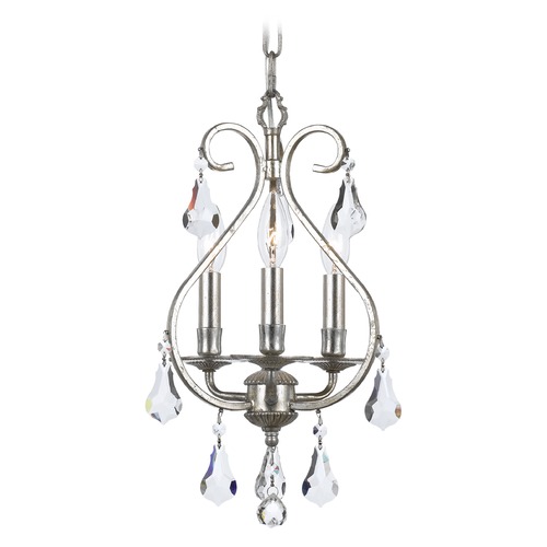 Crystorama Lighting Crystorama Lighting Ashton Olde Silver Crystal Chandelier 5013-OS-CL-MWP