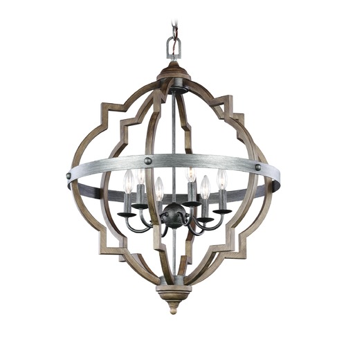 Generation Lighting Socorro 6-Light Pendant in Stardust by Generation Lighting 5124906-846