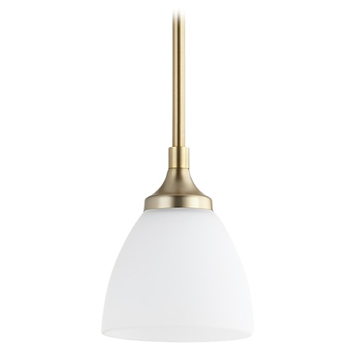 Quorum Lighting Enclave Aged Brass Mini Pendant by Quorum Lighting 3059-80