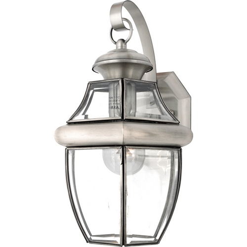 Newbury Outdoor Wall Light in Pewter by Quoizel Lighting