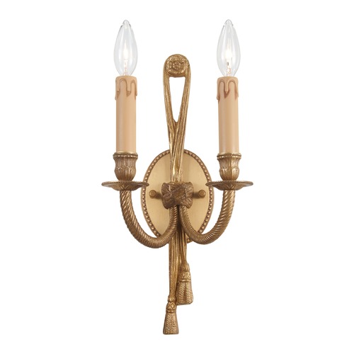 Metropolitan Lighting Metropolitan Lighting Metropolitan Antique Gold Sconce N9681B