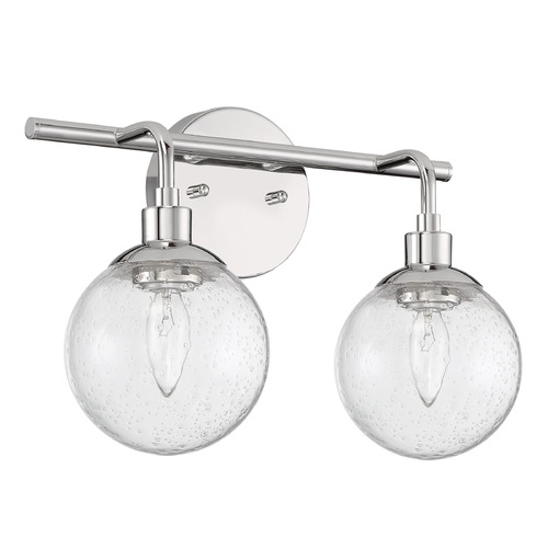 Que Chrome Bathroom Light by Craftmade Lighting