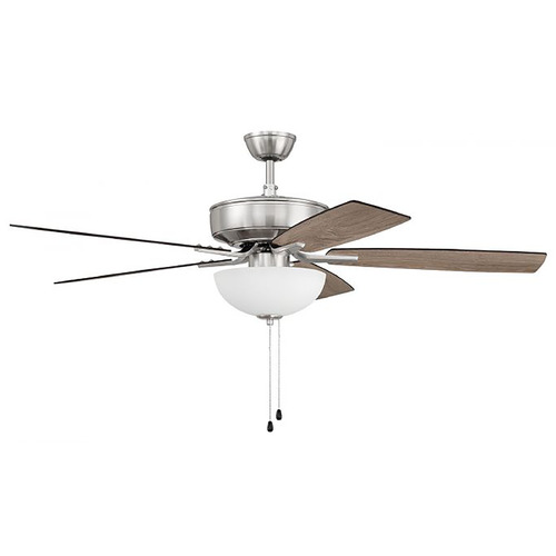 Pro Plus 211 52-Inch LED Fan in Brushed Nickel by Craftmade Lighting