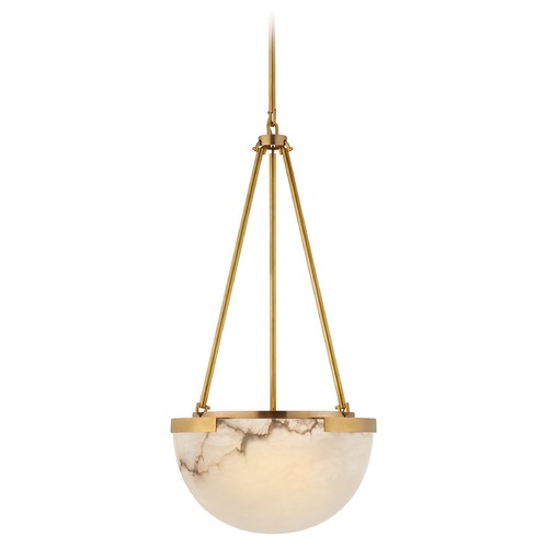 Visual Comfort Signature Collection Kelly Wearstler Melange Small Pendant in Brass by Visual Comfort Signature KW5618ABALB