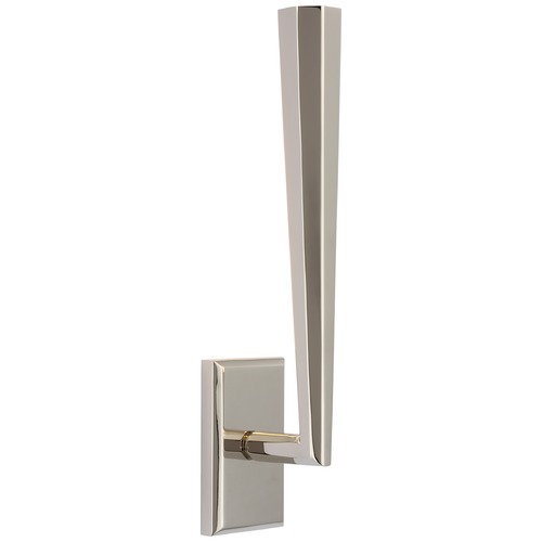 Visual Comfort Signature Collection Thomas OBrien Galahad Sconce in Polished Nickel by Visual Comfort Signature TOB2712PN