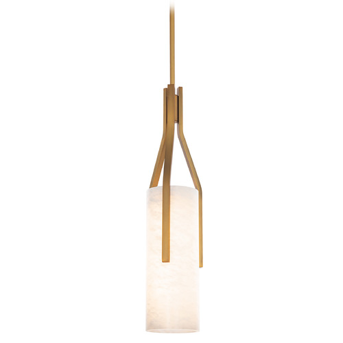 Modern Forms by WAC Lighting Firenze Aged Brass LED Mini Pendant by Modern Forms PD-40222-AB