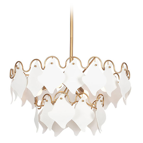 Kalco Lighting Manta Modern Gold Pendant Light