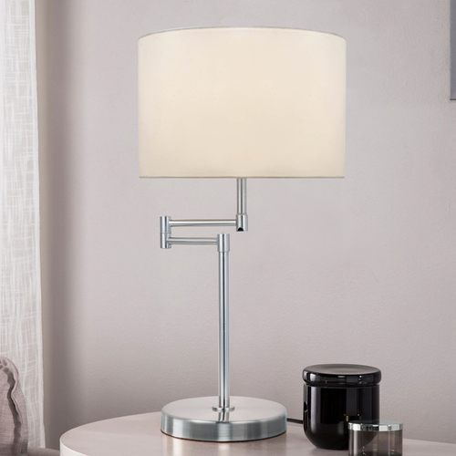 Durango Polished Steel Swing Arm Lamp by Lite Source Lighting