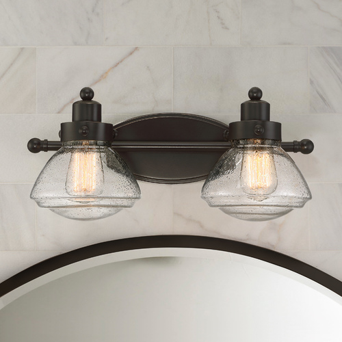 Quoizel Lighting Scholar 17.75-Inch Vanity Light in Palladian Bronze by Quoizel Lighting SCH8602PN