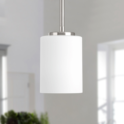 Progress Lighting Replay Mini Pendant in Brushed Nickel by Progress Lighting P5170-09