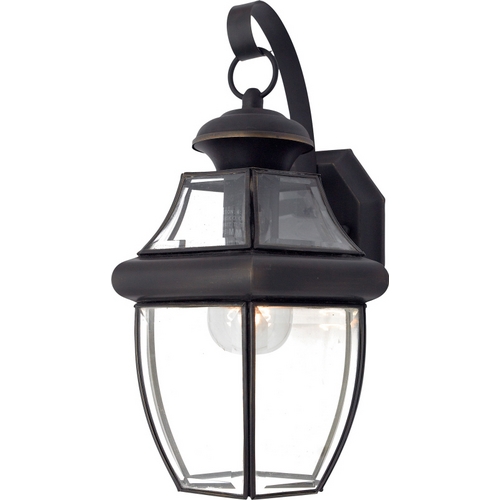 Quoizel Lighting Newbury Outdoor Wall Light in Medici Bronze by Quoizel Lighting NY8316Z