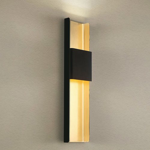 Modern Forms by WAC Lighting Tribeca 32-Inch LED Sconce in Bronze Gold Leaf 3000K by Modern Forms WS-40832-BZ/GL