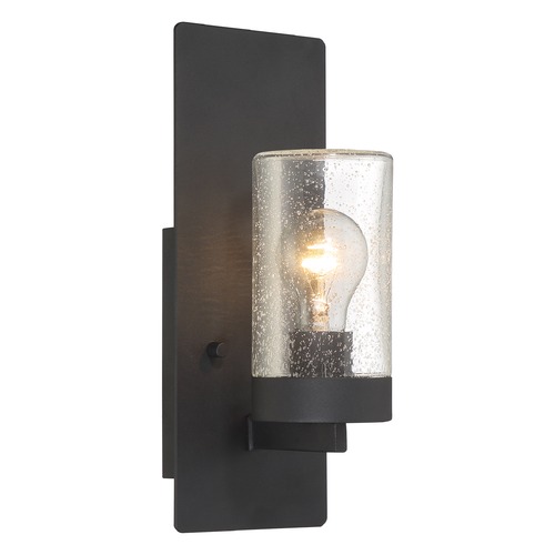 Indie Textured Black Sconce by Nuvo Lighting