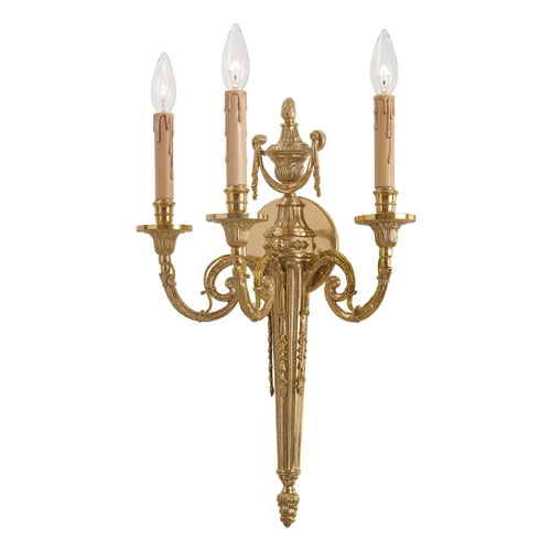 Metropolitan French Gold Sconce by Metropolitan Lighting