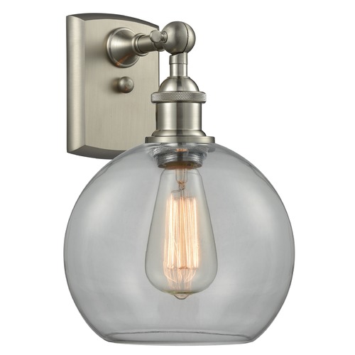 Innovations Lighting Innovations Lighting Athens Brushed Satin Nickel Sconce 516-1W-SN-G122