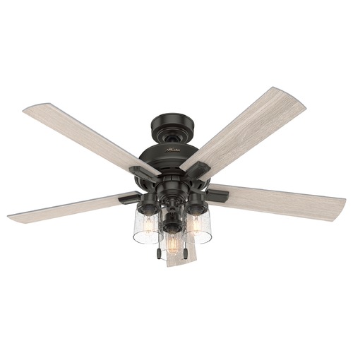 52-Inch Hartland Fan in Noble Bronze by Hunter Fan Company