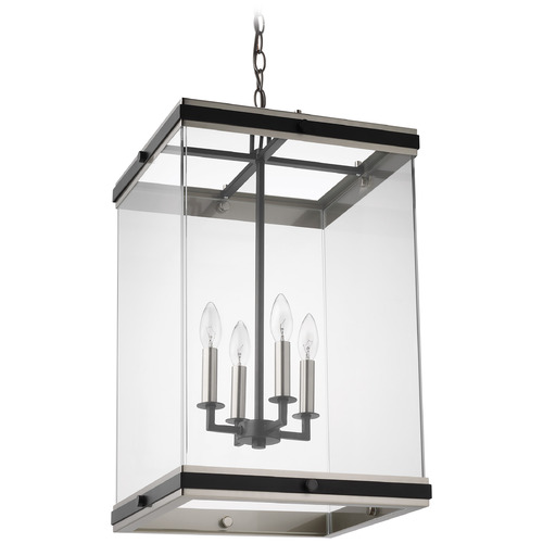 Nuvo Lighting Crossroads 4-Light Foyer Pendant in Matte Black by Nuvo Lighting 60-7659